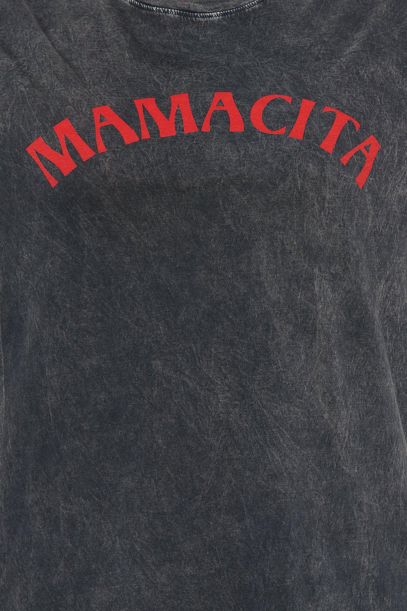 Call Me Mamacita Washed Tee - Black Female Product Image