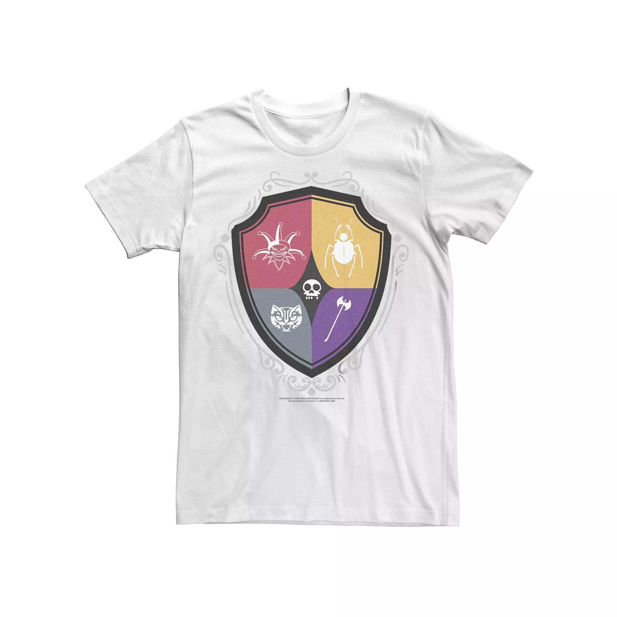 Big & Tall Wednesday Logos Competition Crest Tee, Men's, Size: 4XL Tall, White Product Image