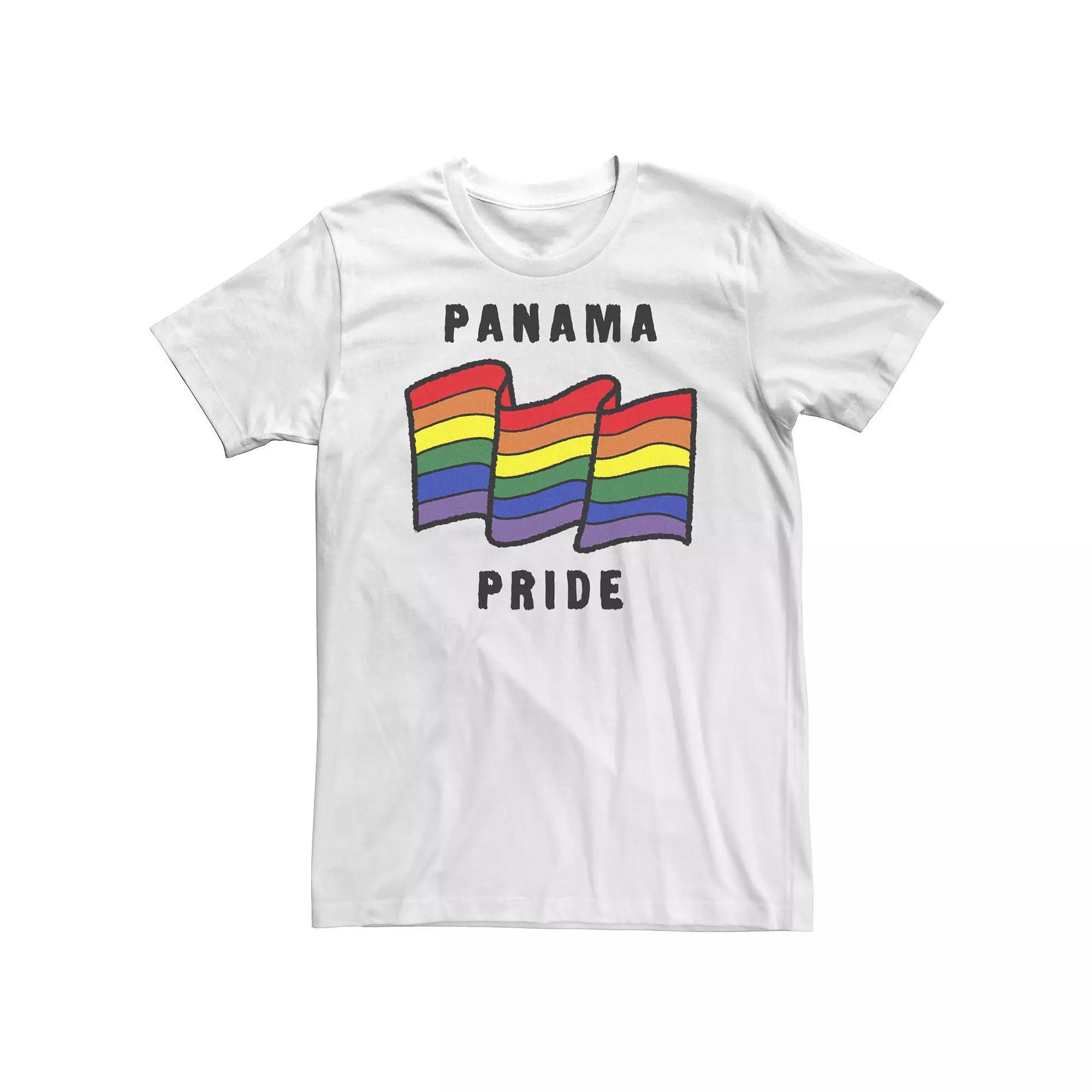 Big & Tall Fifth Sun Panama Pride Sketched Flag Tee, Men's, Size: XXL Tall, White Product Image