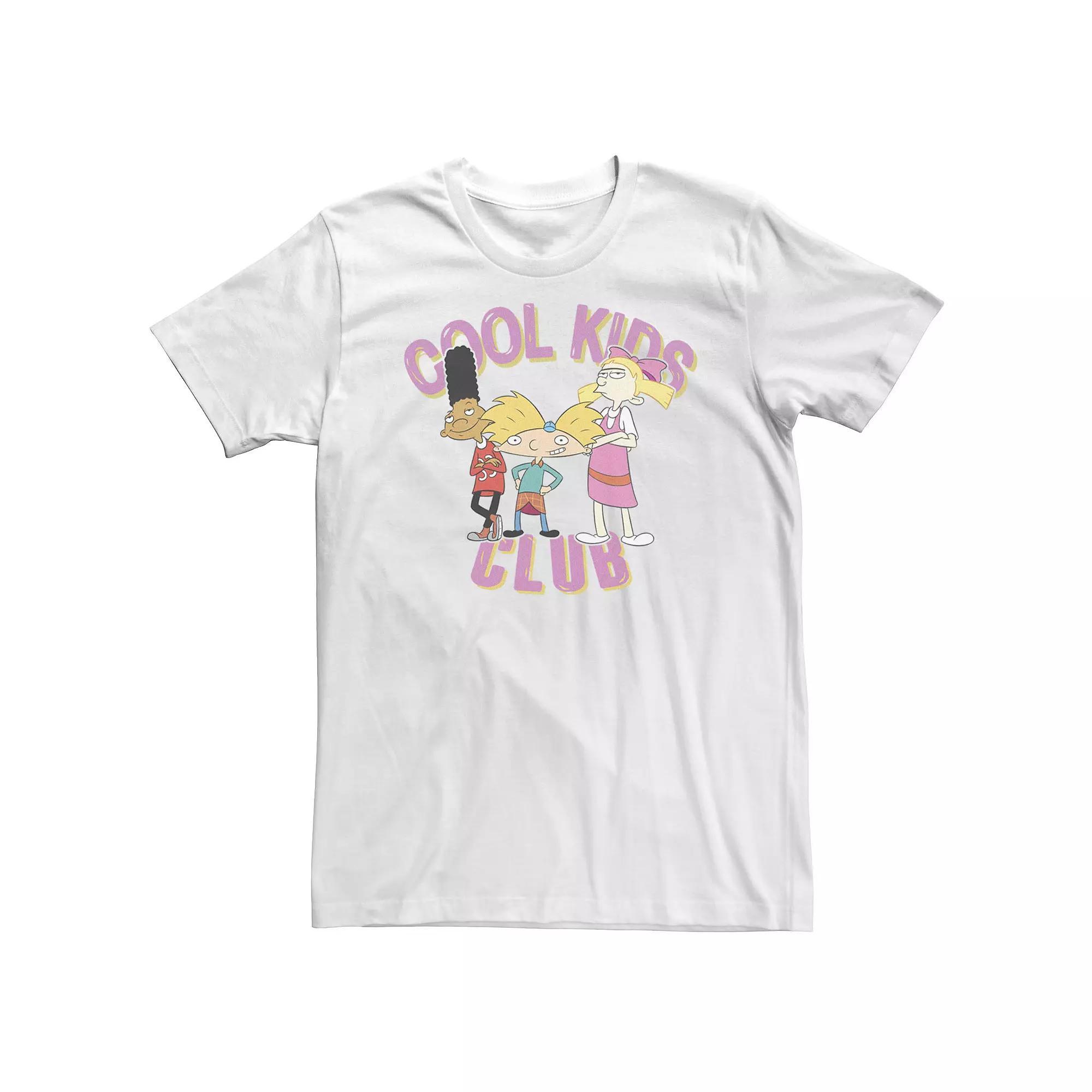 Big & Tall Nickelodeon Hey Arnold Cool Kids Club Group Pose Tee, Men's,  Product Image