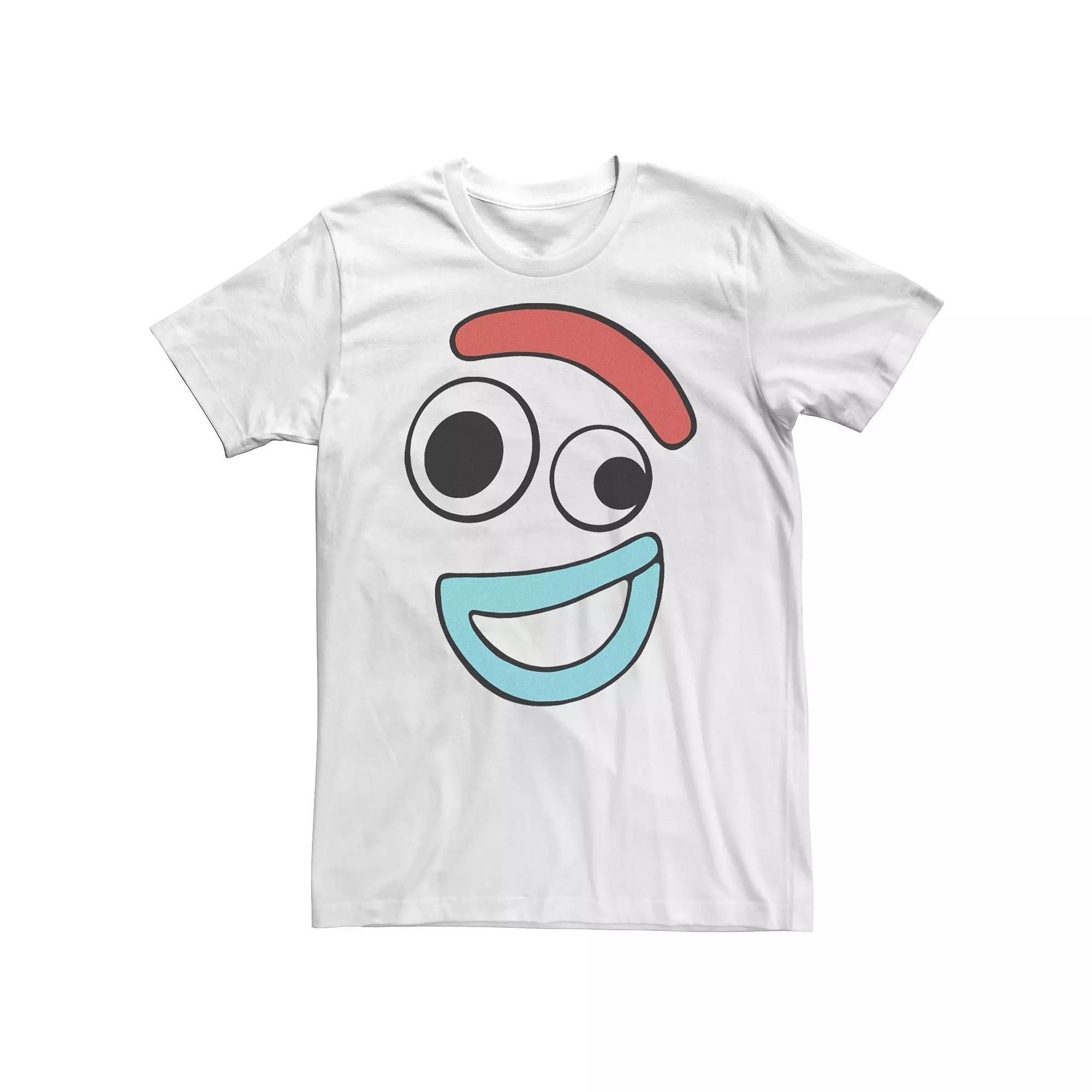 Big & Tall Disney / Pixar Toy Story 4 Forky Large Happy Face Tee, Men's, Size: 3XL Tall, White Product Image