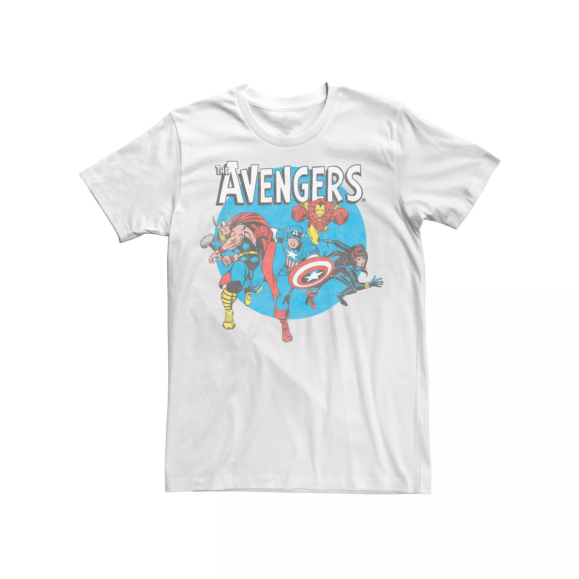 Men's Marvel Avengers Tee, Size: Large, White Product Image