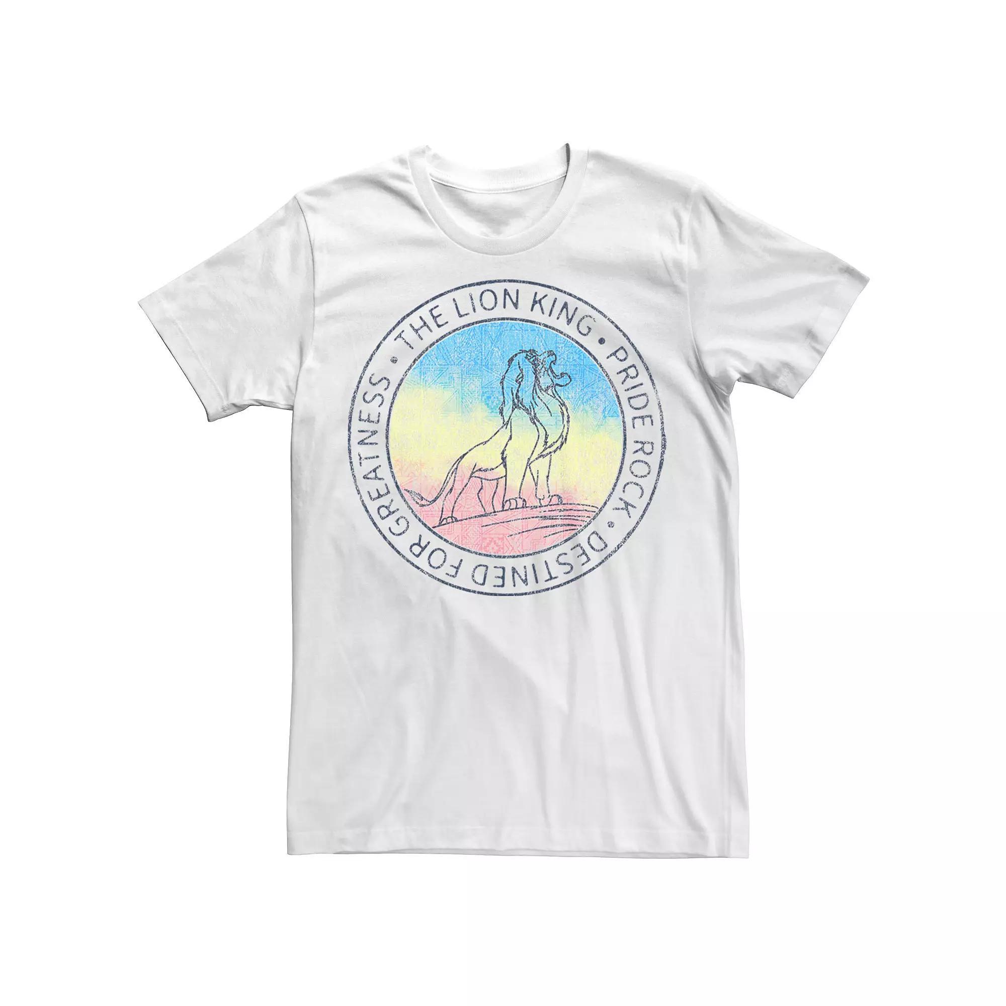 Disney's The Lion King Simba Pride Rock Destined For Greatness Men's Tee,  Product Image