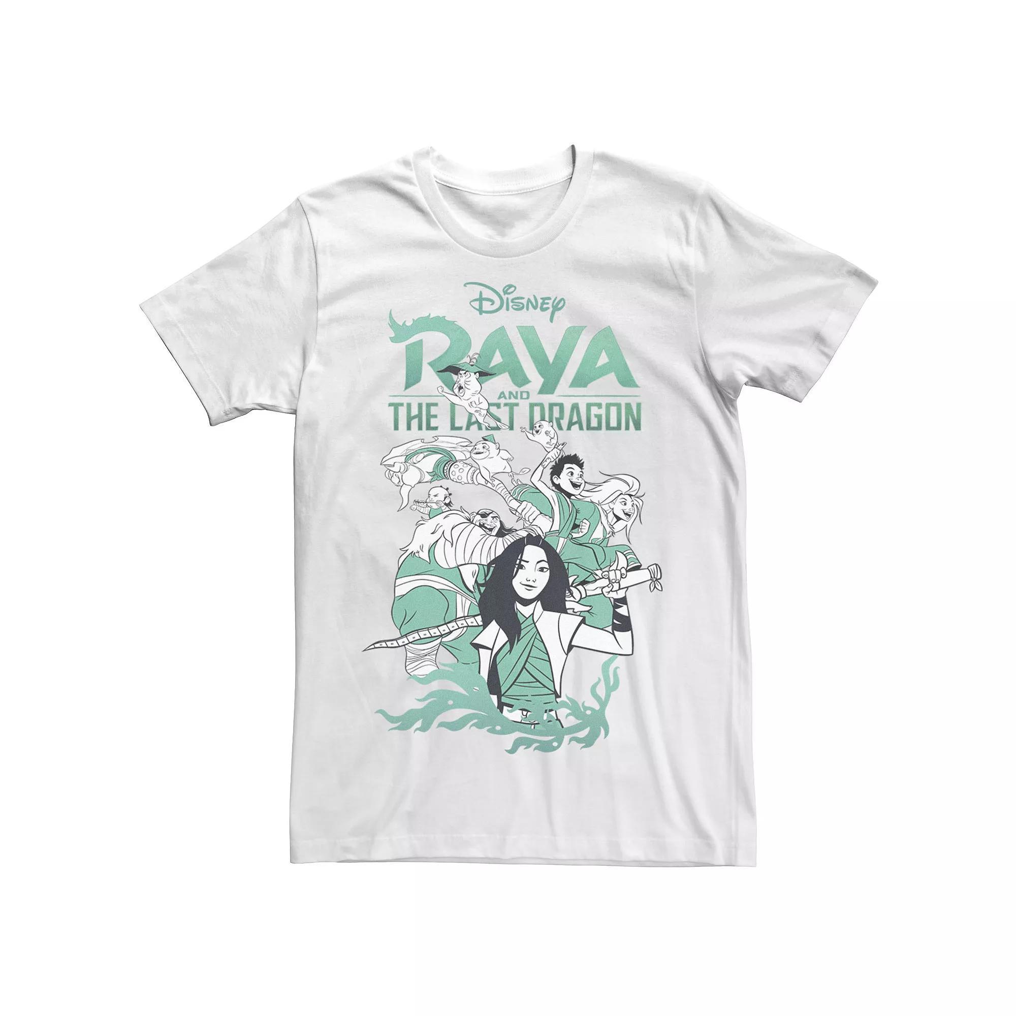 Big & Tall Disney Raya And The Last Dragon Group Shot Logo Tee, Men's,  Product Image