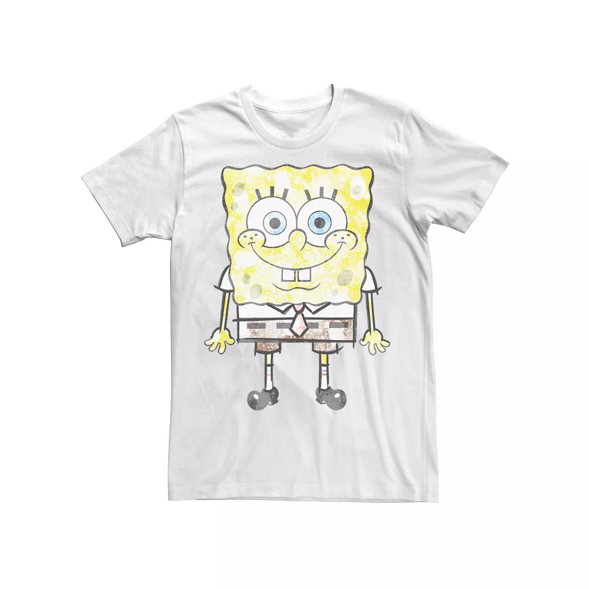 Men's Spongebob SquarePants Faded Portrait Tee,  Product Image