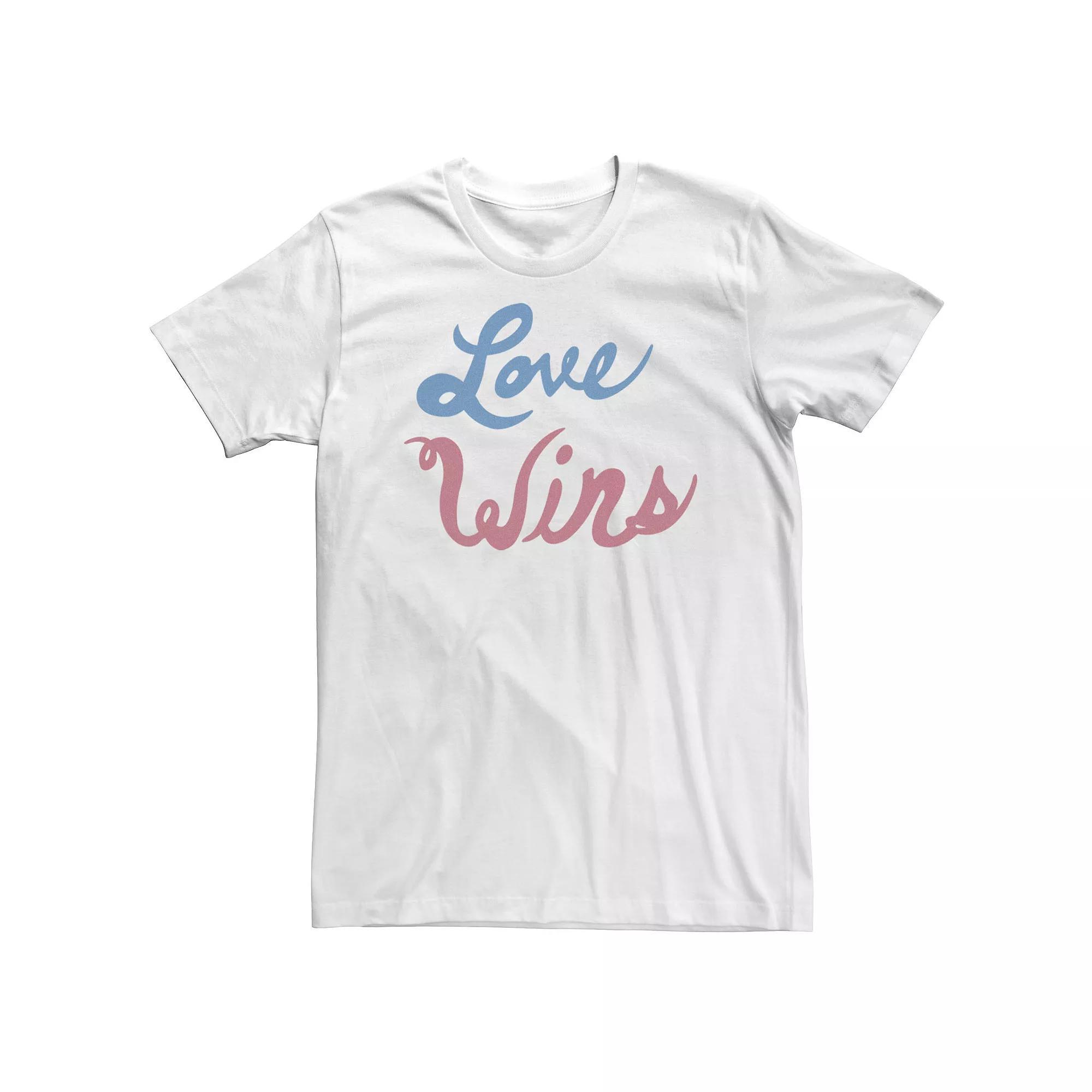 Big & Tall Americana "Love Wins" Tee, Men's,  Product Image