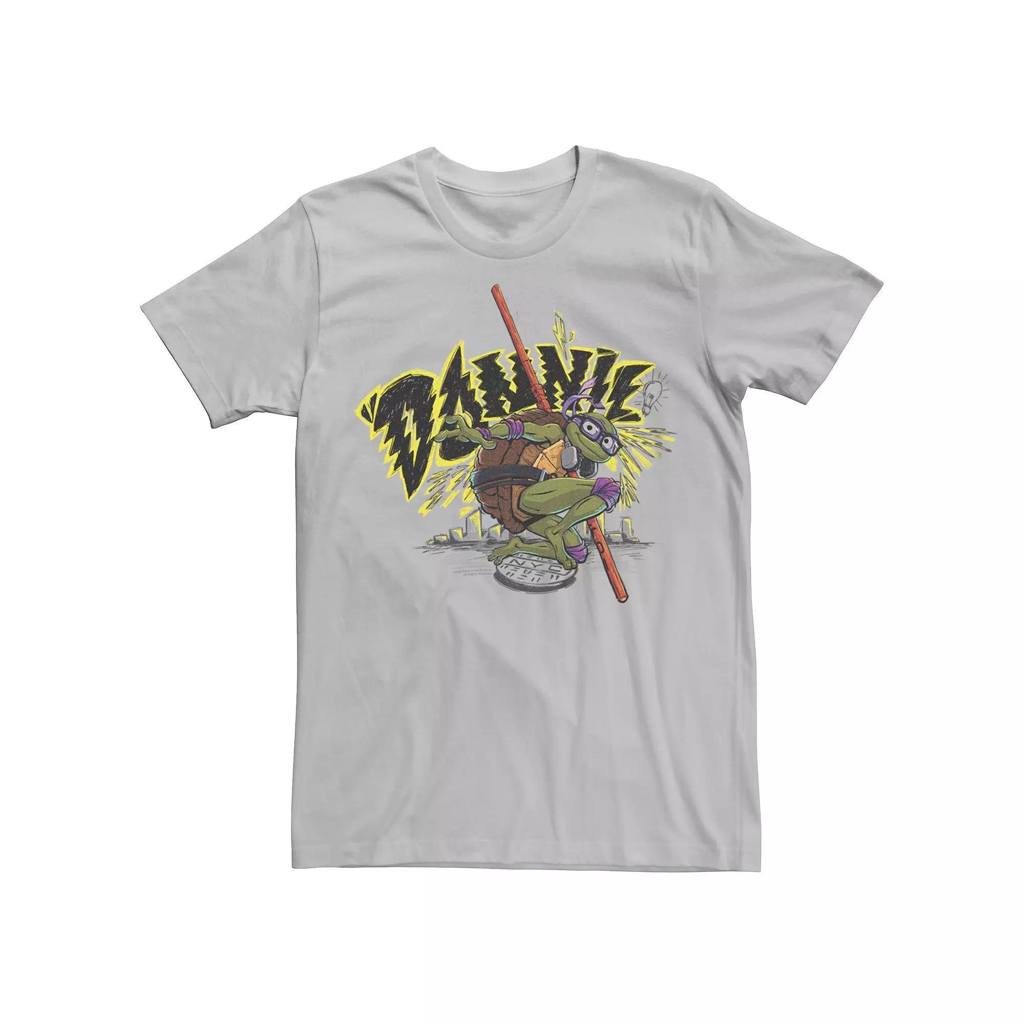Men's TMNT Mutant Mayhem Donnie Ready For Action Graphic Tee,  Product Image