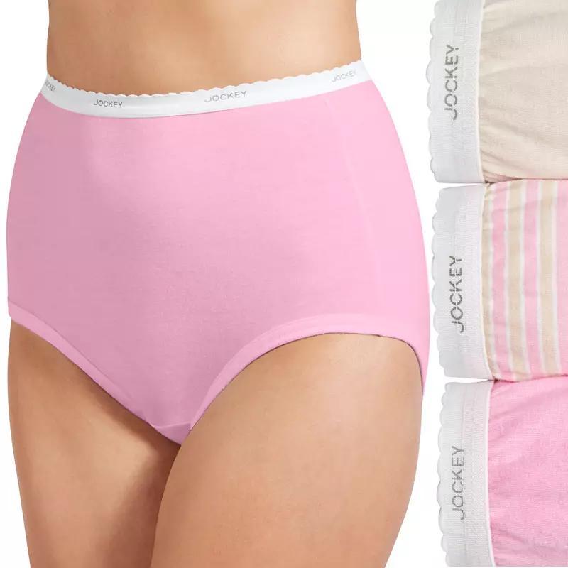 Plus Size Jockey Classics 3-pk. Brief Panty Set 9483, Womens Product Image