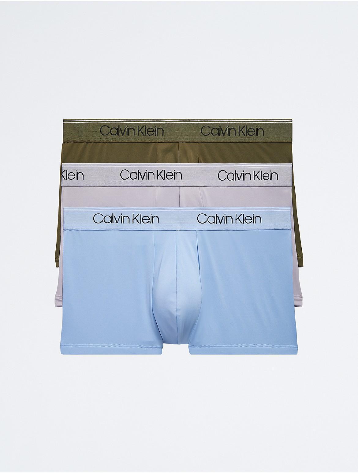 Calvin Klein Mens Micro Stretch 3-Pack Low Rise Trunk - Multi - S Product Image