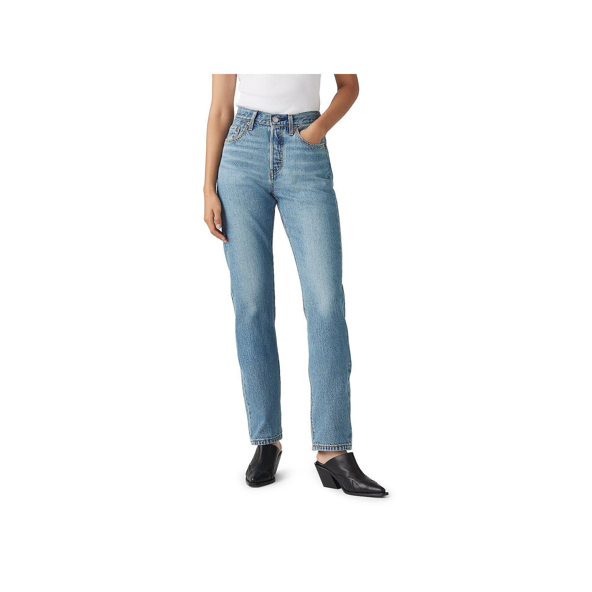 Women's Levi's® 501™ High-Rise Straight Leg Jeans, Size: 26(US 2)Medium, Switch Stitch Product Image