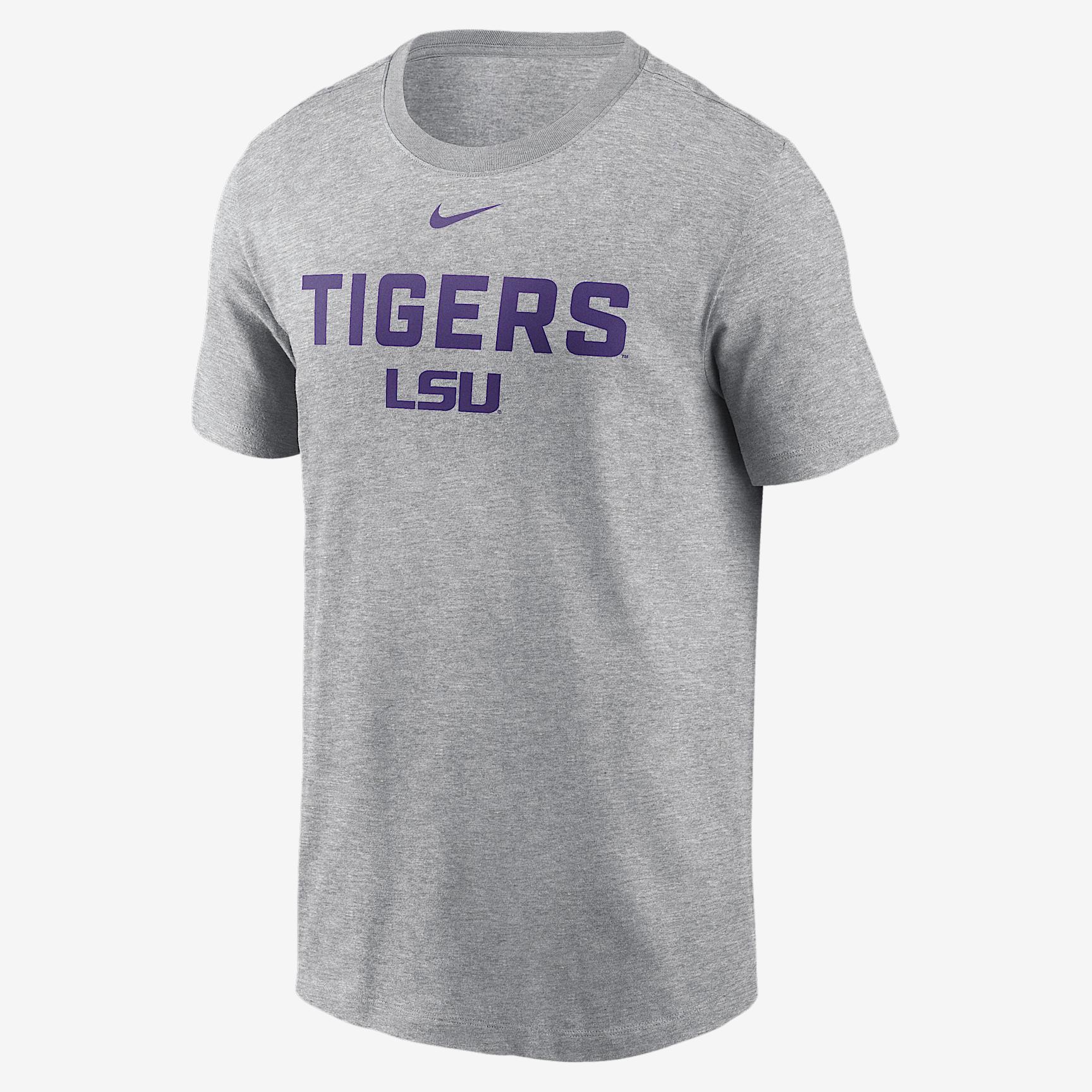 LSU Campus 2-Hit Nike Mens College T-Shirt | N19906GLSN-A41 Product Image