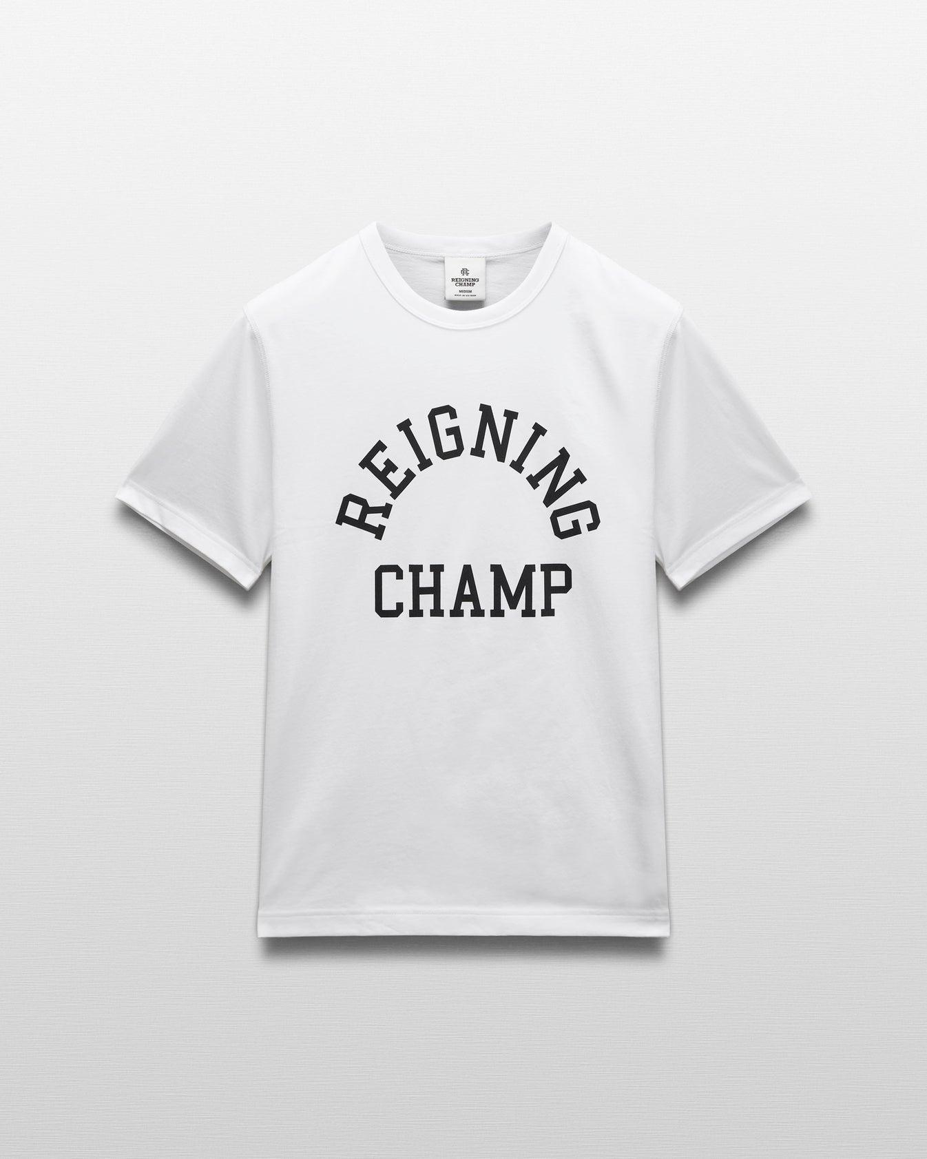Reigning Champ Lightweight Jersey Arch Logo Standard T-Shirt Product Image