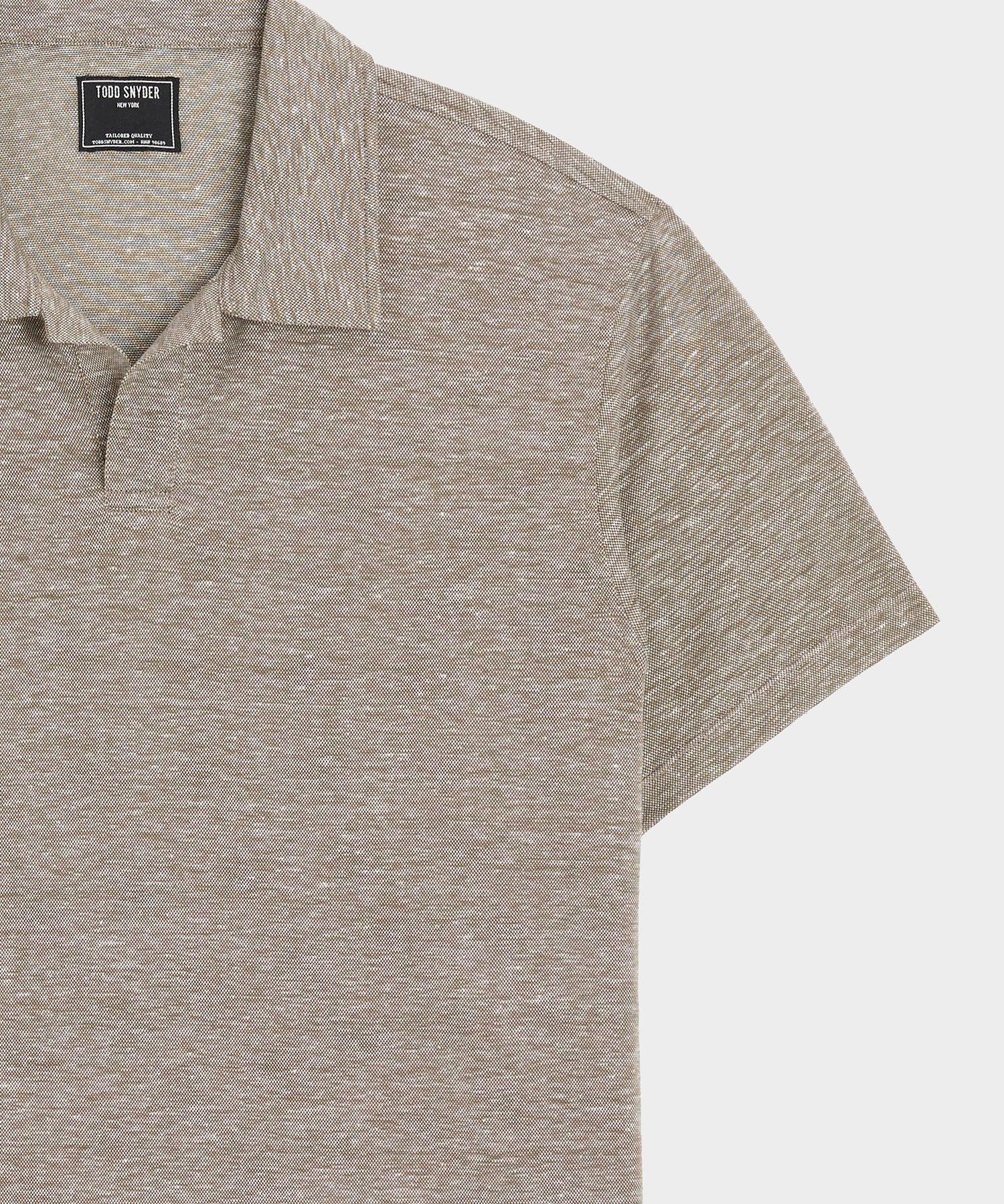 Cotton-Linen Pique Montauk Polo Product Image
