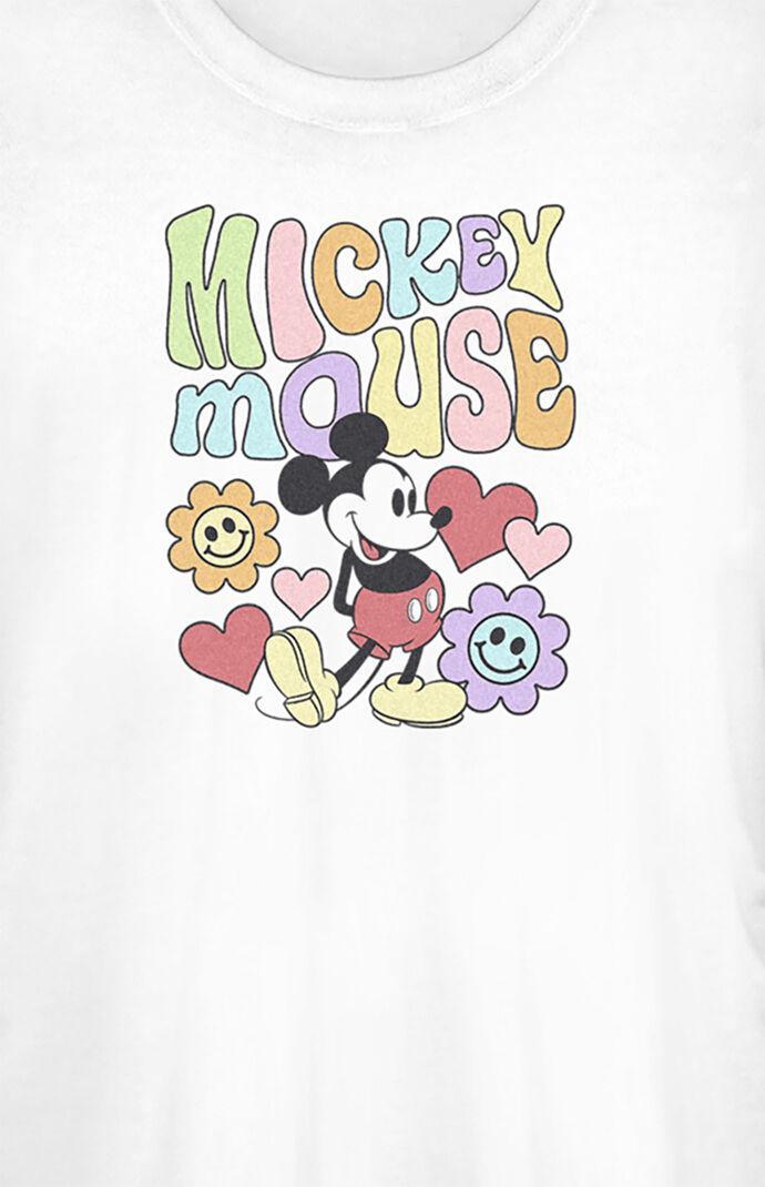 Women's Mickey Mouse Floral T-Shirt Product Image