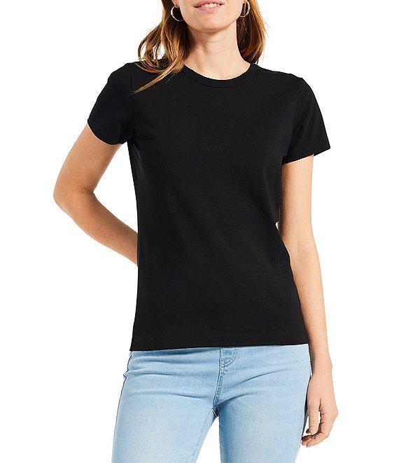 NIC + ZOE Perfect Knit Crew Neck Short Sleeve T-Shirt Product Image