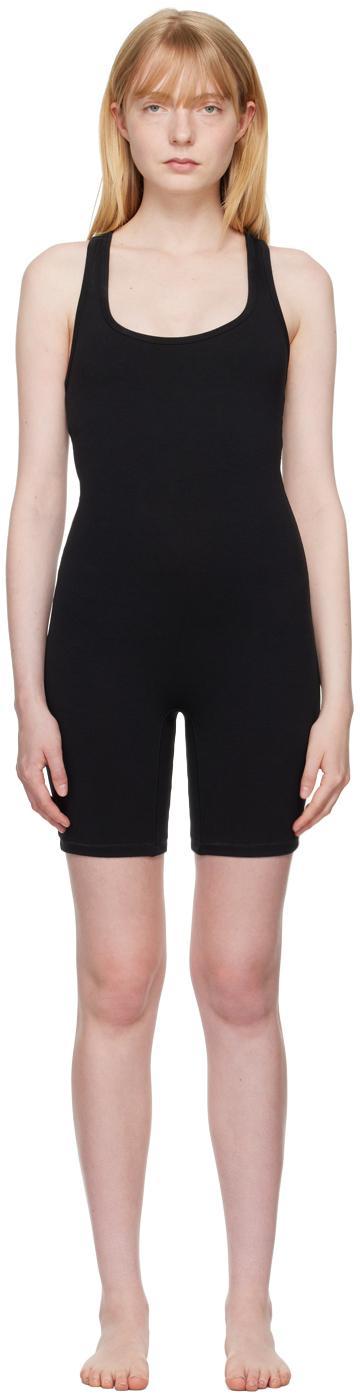 SKIMS Outdoor Mid Thigh Bodysuit In Onyx Product Image