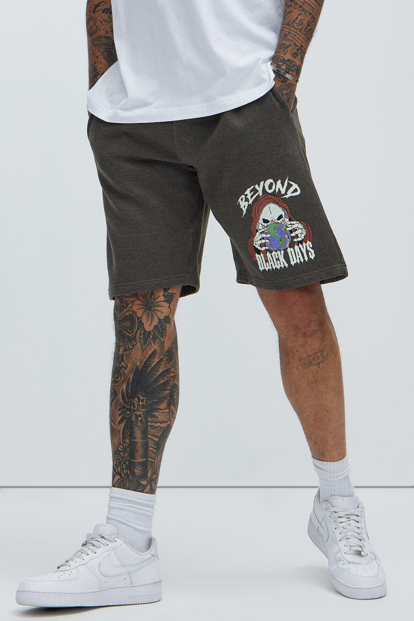 Beyond Black Days Sweatshorts - Charcoal Product Image