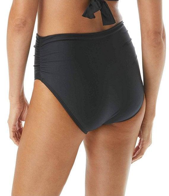 Coco Reef Classic Solids High Waisted Rollover Bikini Swim Bottom Product Image