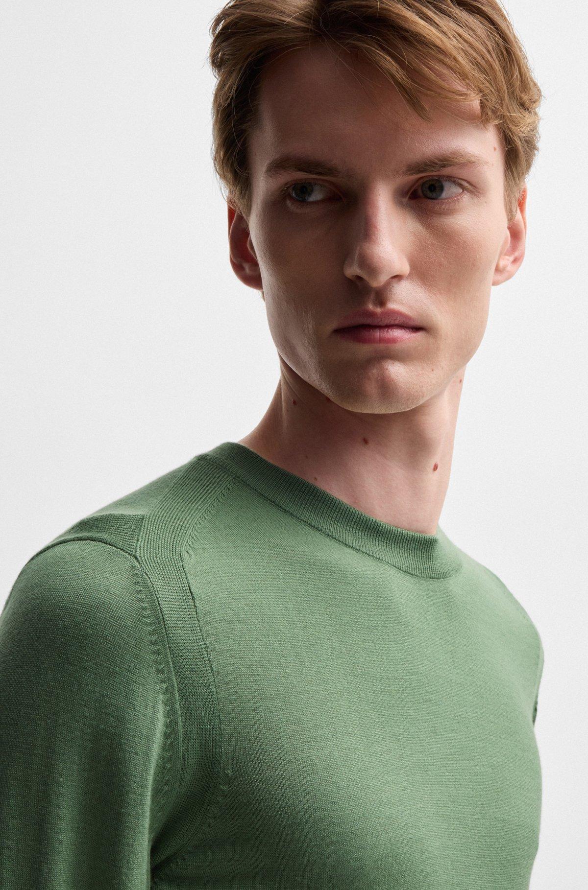 Regular-fit sweater in wool, silk and cashmere Product Image
