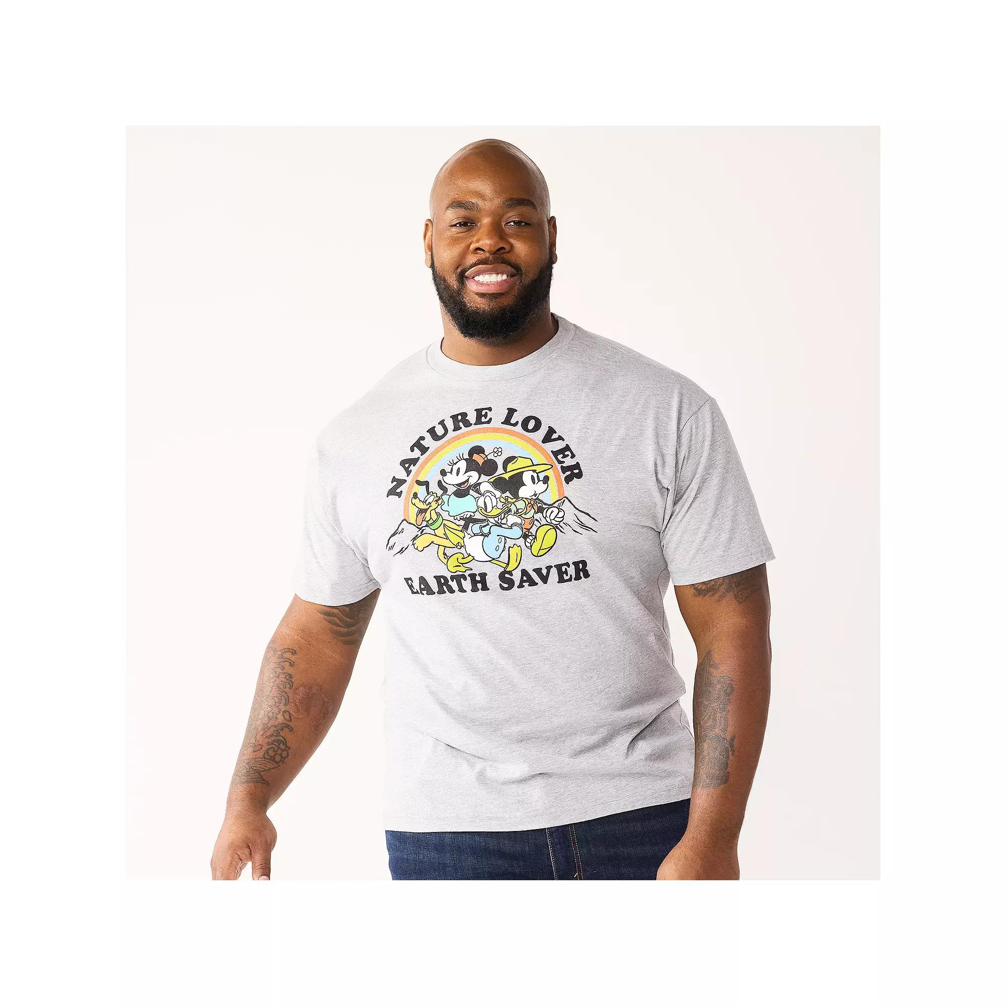 Disney's Mickey & Minnie Mouse Men's Big & Tall Graphic Tee by Celebrate Together™, Size: 3XB, Athletic Grey Product Image