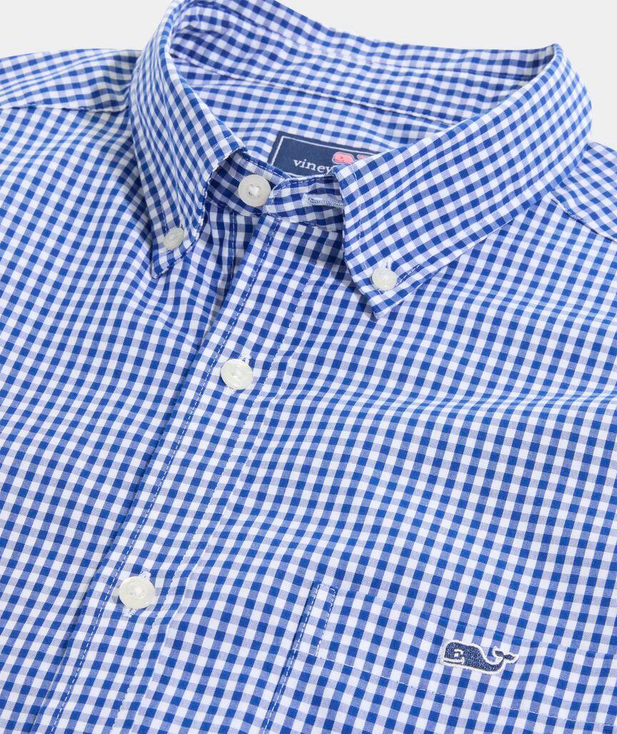 Stretch Poplin Gingham Shirt Product Image