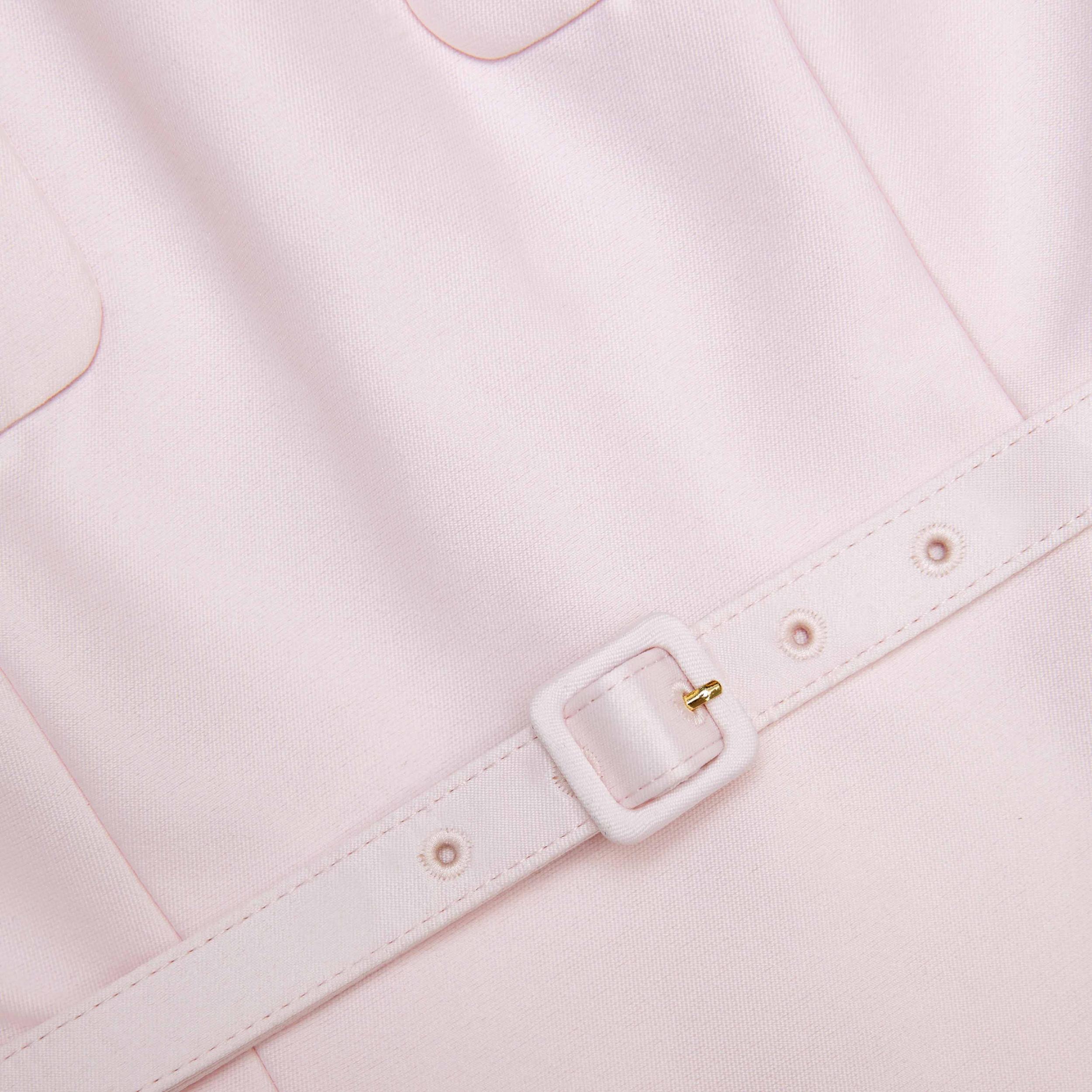 Pink Taffeta Midi Dress Product Image