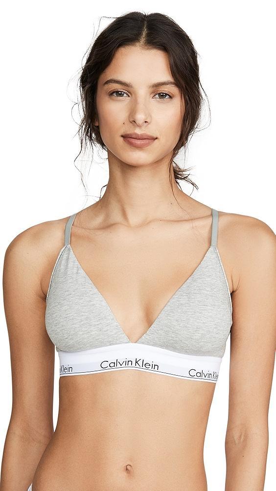 Calvin Klein Underwear Modern Cotton Lightly Lined Triangle Bralette | Shopbop Product Image