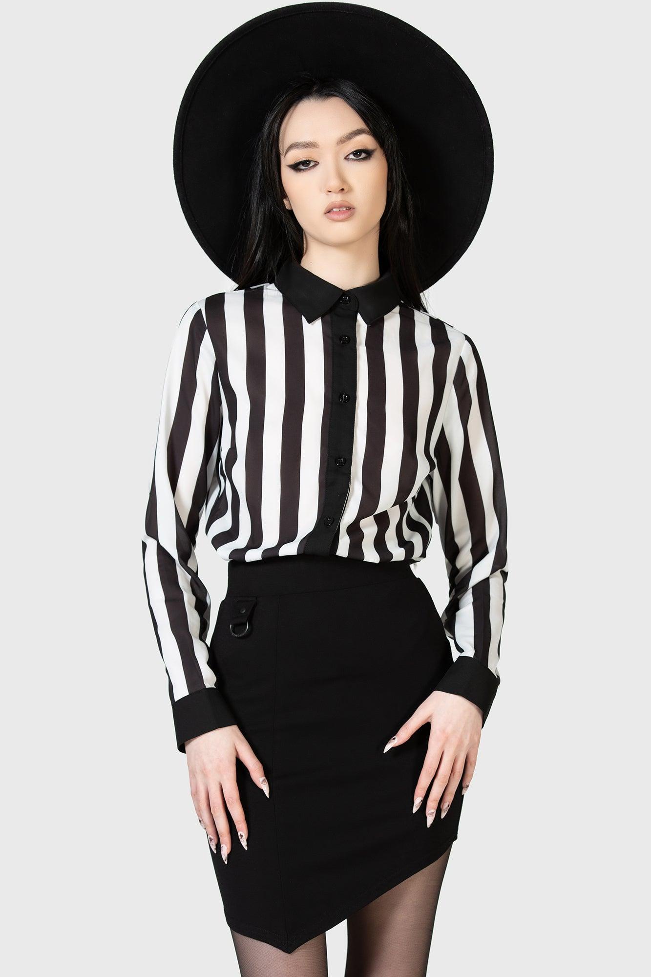 Stripe Down Shirt Female Product Image