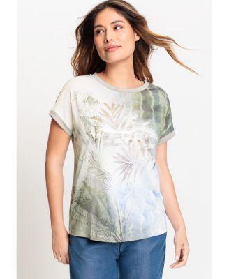 Olsen Womens Tropic Glam Short Sleeve T-Shirt Product Image