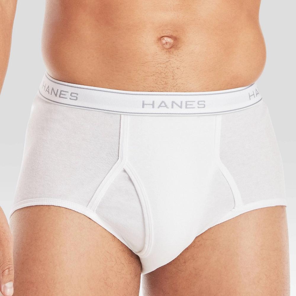 Hanes Mens White Cotton Brief Underwear, 9-Pack XL Product Image