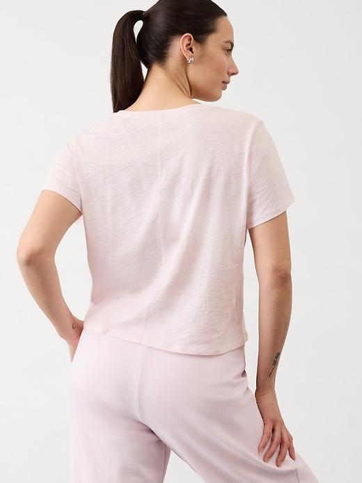 Essential Slub V-Neck Tee Product Image