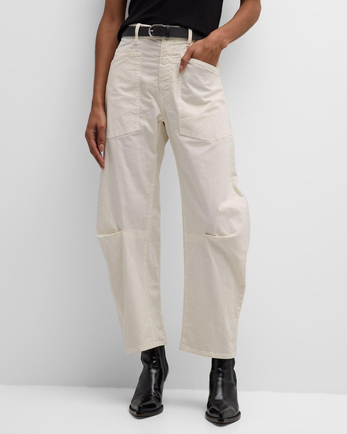 Shon Mid-Rise Cropped Pants Product Image