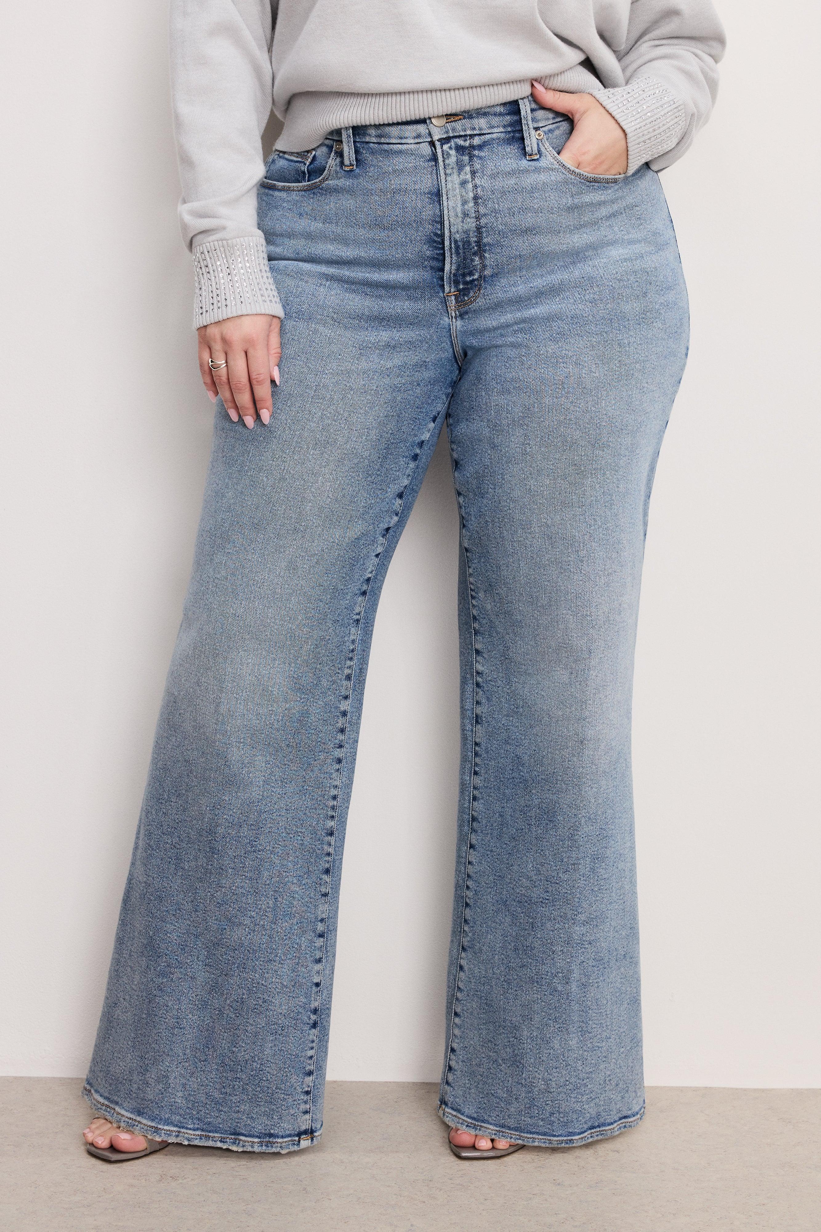 GOOD WAIST PALAZZO JEANS | INDIGO746 Product Image