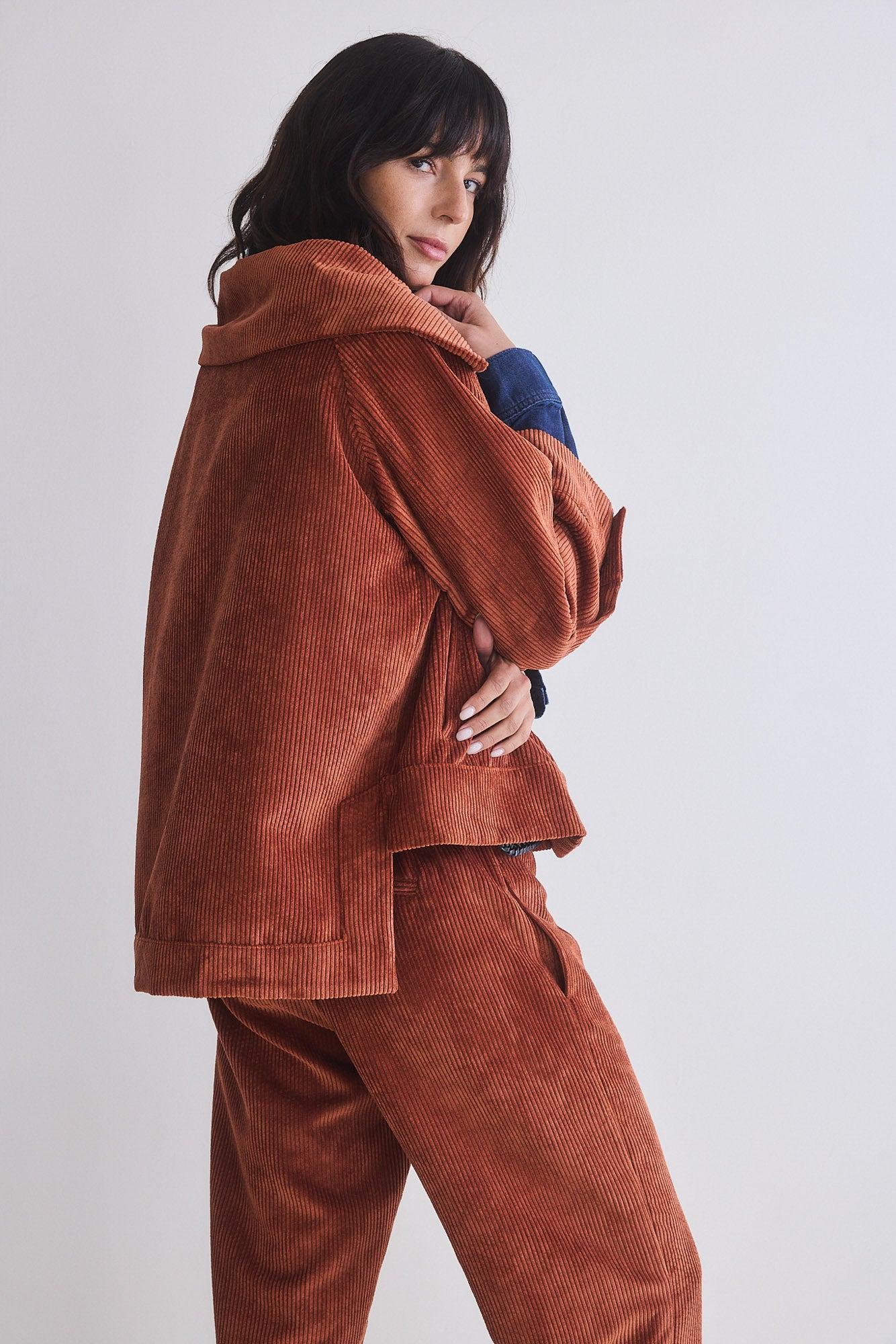 The Corduroy Mini Drama Jacket Product Image