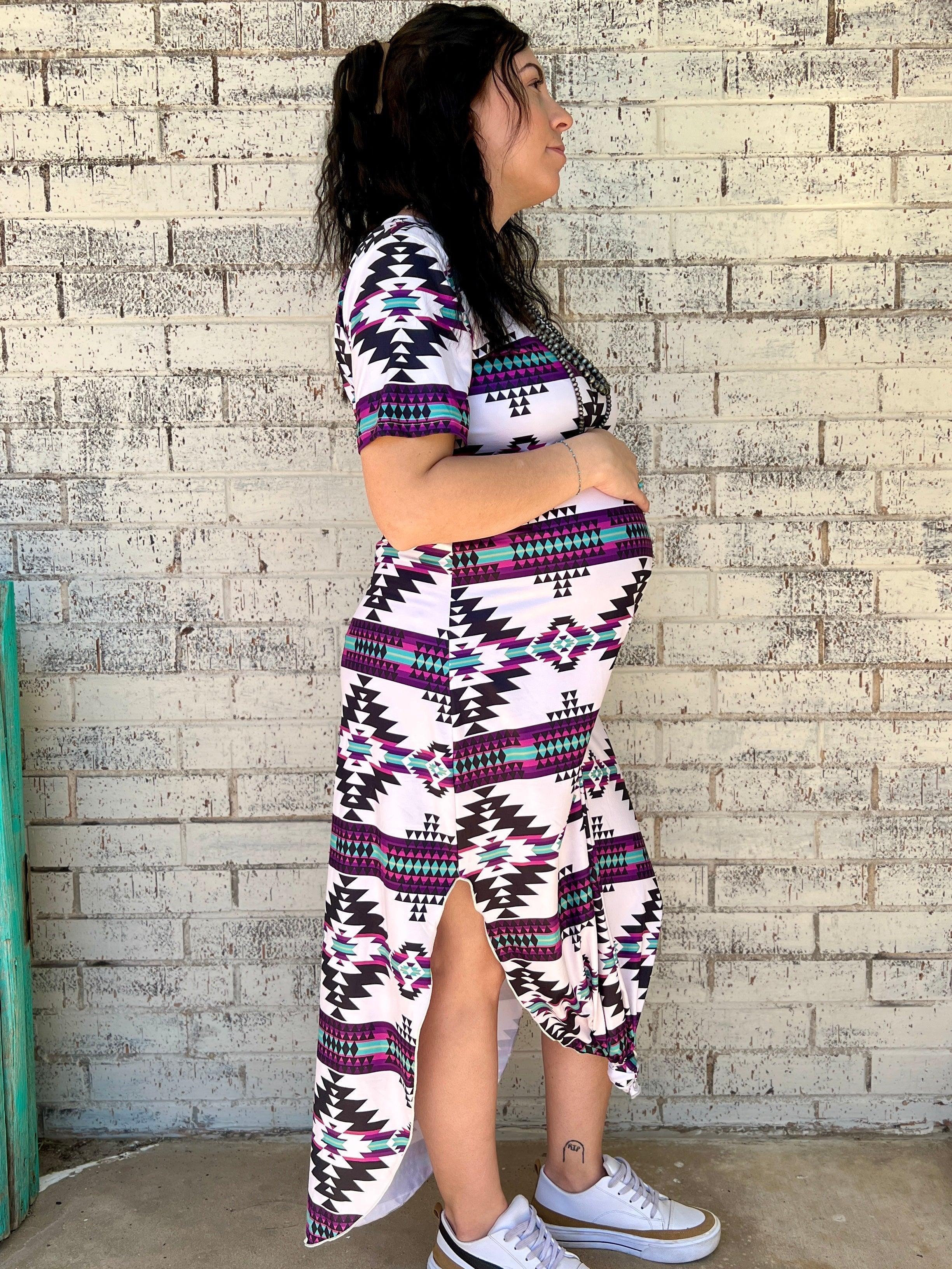 Plus Aztec Outskirts Maxi Dress Product Image