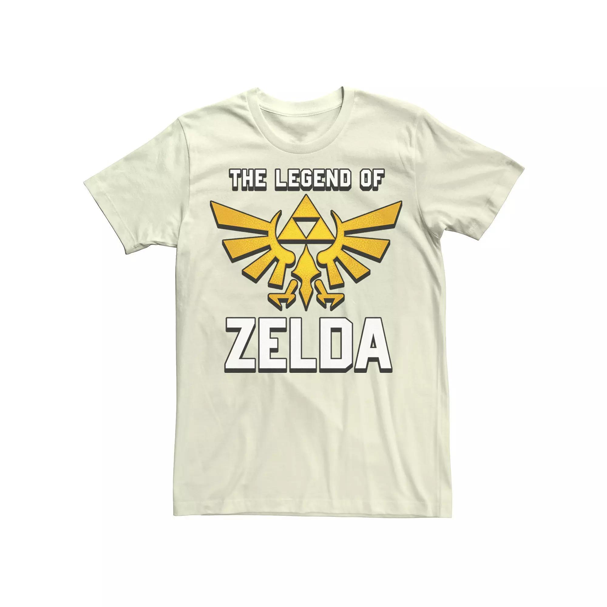 Men's Nintendo Legend Of Zelda Triforce Logo Tee, Size: 3XL, Natural Product Image