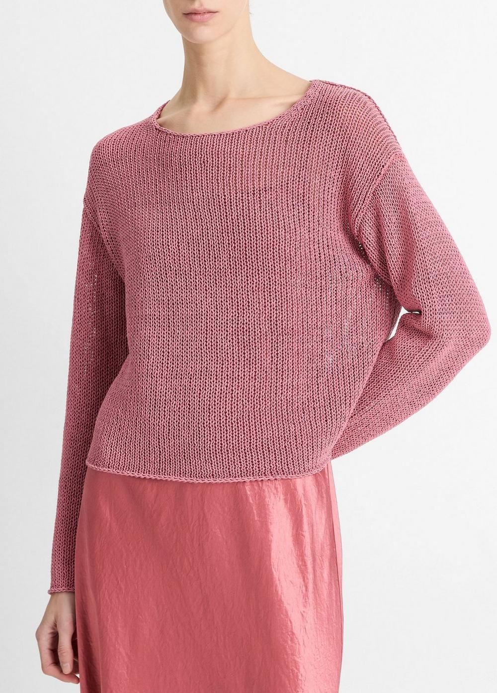 Italian Coated Cotton-Blend Sweater Product Image