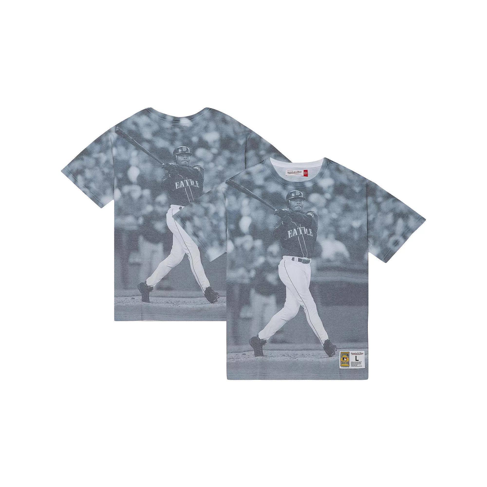 Men's Mitchell & Ness Ken Griffey Jr. Seattle Mariners Cooperstown Collection Highlight Sublimated Player Graphic T-Shirt, Size: XL, White Product Image