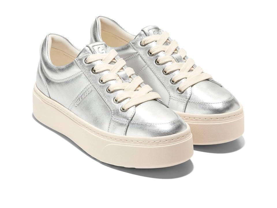 Womens Grandpro Max Metallic Leather Platform Sneakers Product Image