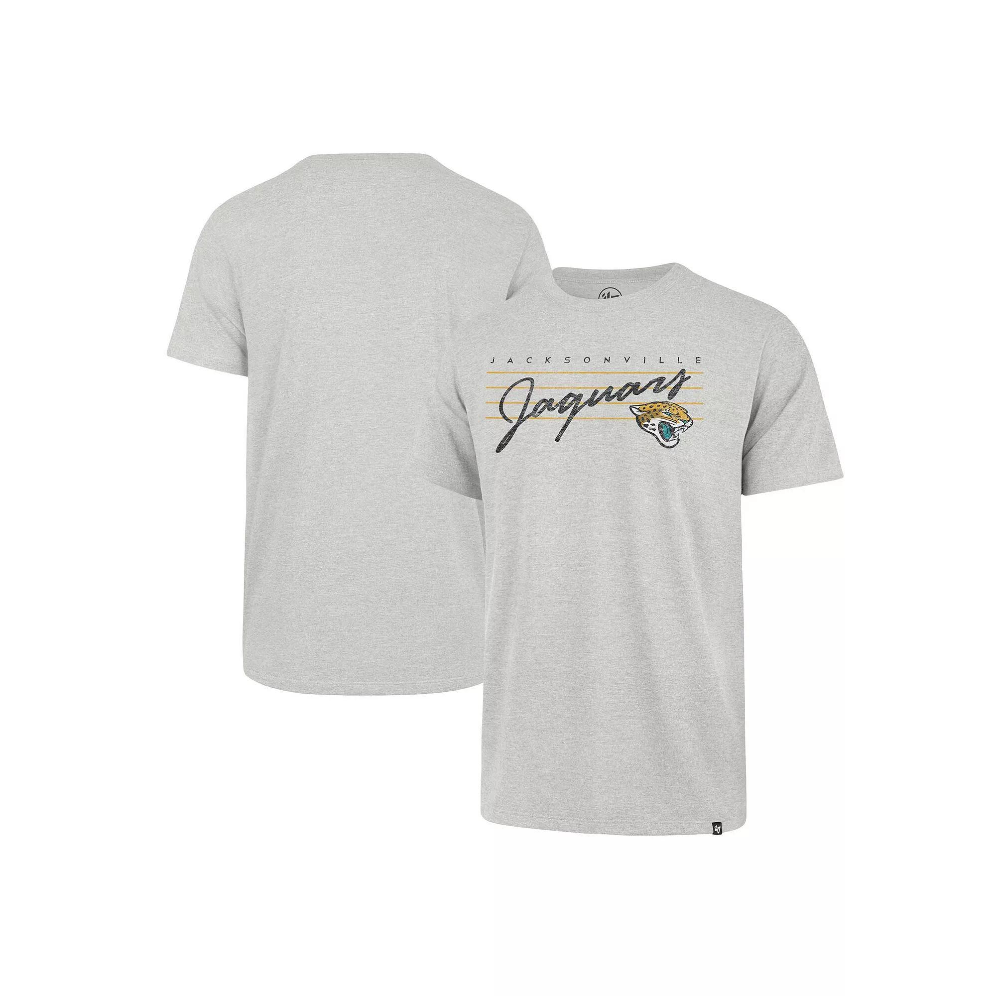 Men's '47 Gray Jacksonville Jaguars Downburst Franklin T-Shirt,  Product Image