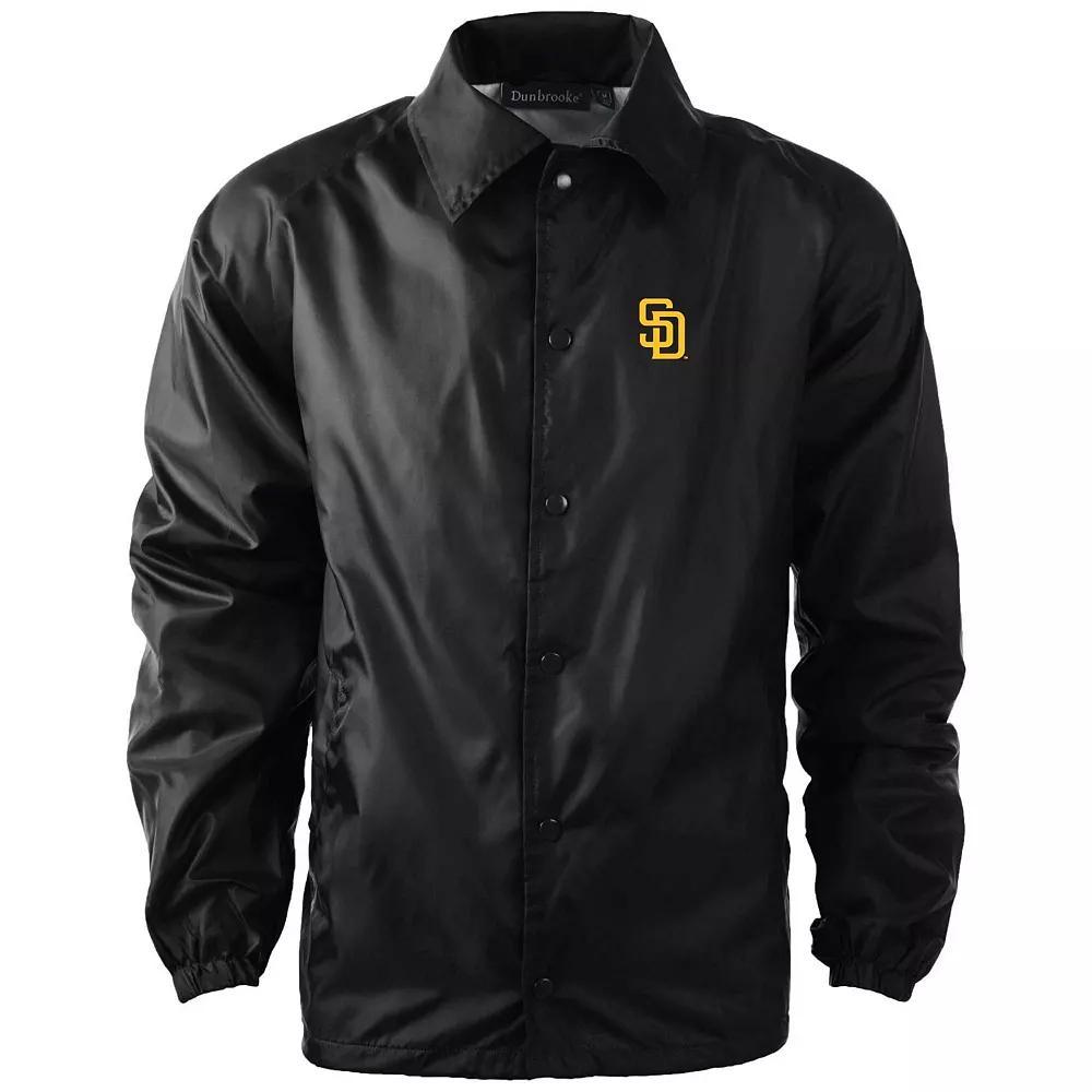 Men's Dunbrooke Navy Seattle Mariners Coach's Raglan Full-Snap Windbreaker Jacket,  Product Image