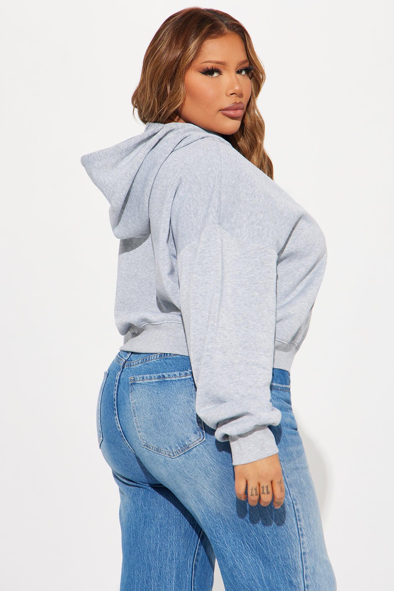 Candice Lounge Hoodie - Heather Grey Product Image