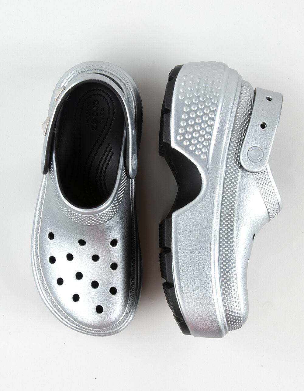 CROCS Stomp Metallic Womens Clogs Product Image