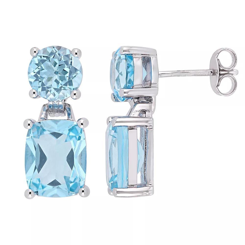 Stella Grace Sterling Silver Sky Blue Topaz Drop Earrings, Women's Product Image
