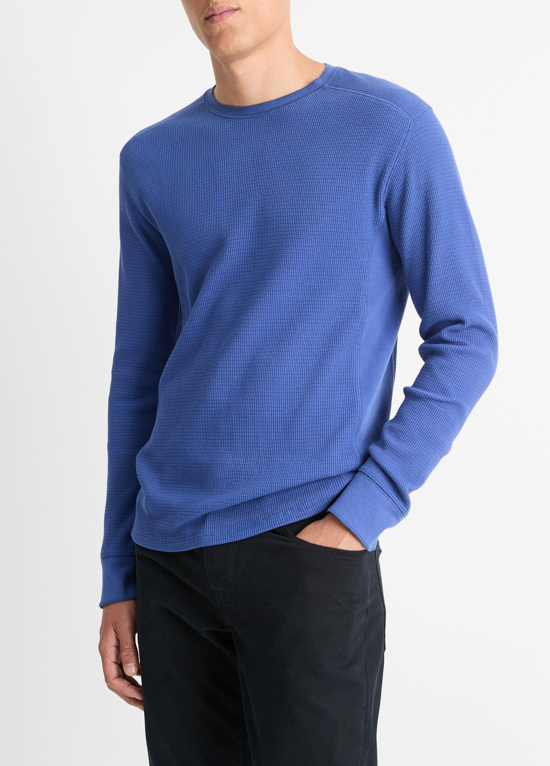 Pima Cotton-Blend Thermal Long-Sleeve T-Shirt Product Image