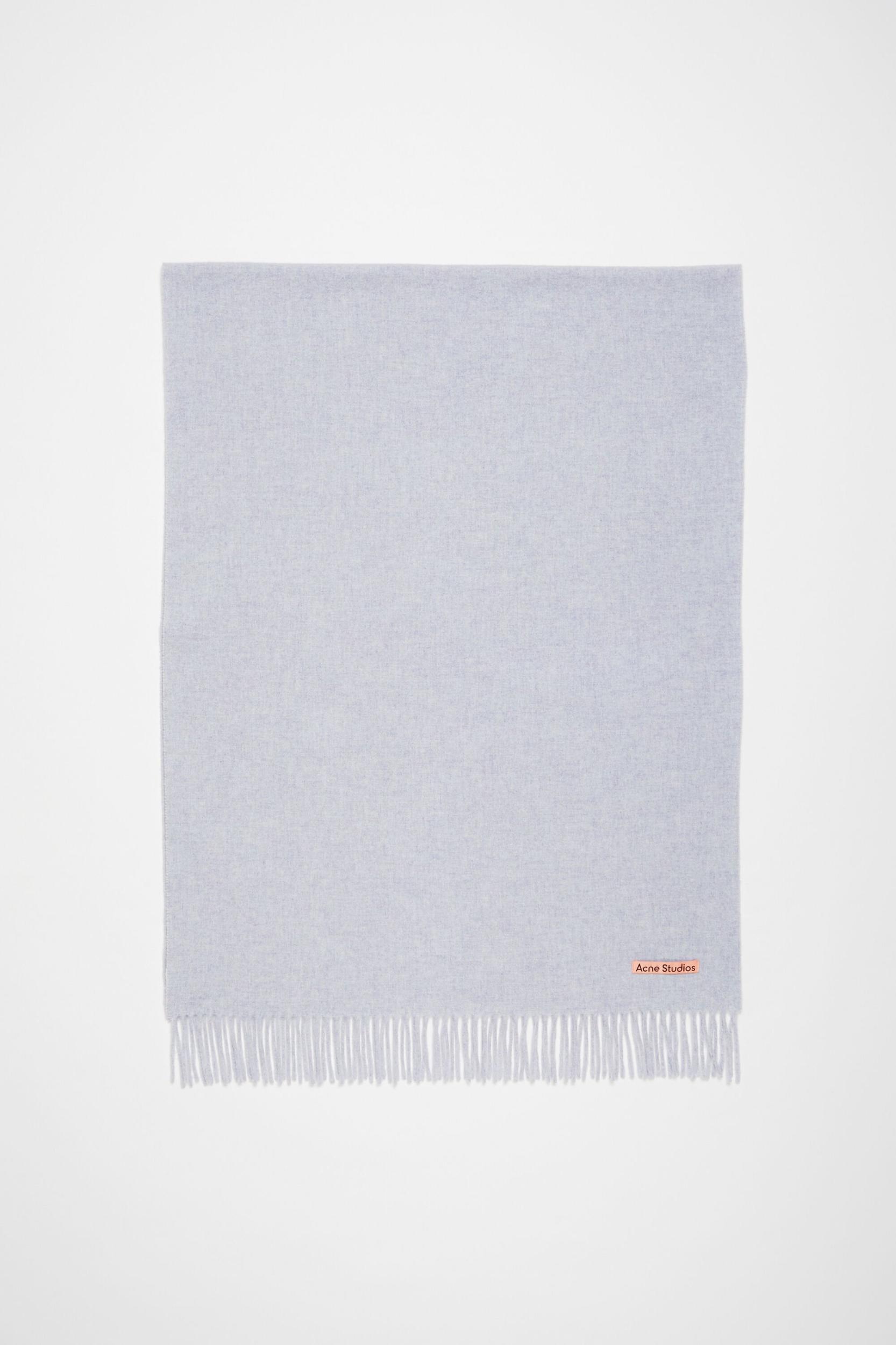 Fringe wool scarf - oversized Product Image