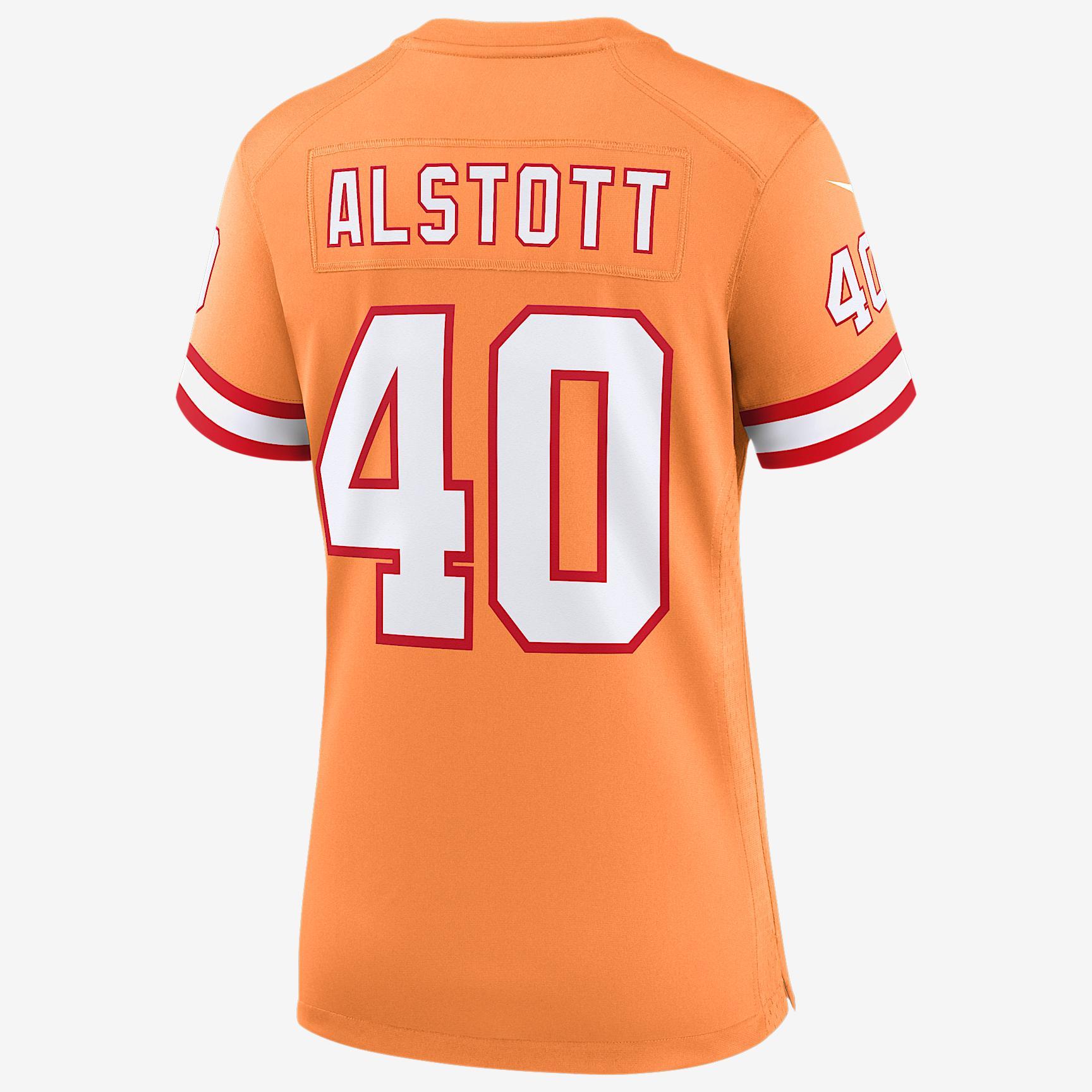 Mike Alstott Tampa Bay Buccaneers 50th Anniversary Womens Nike Womens NFL Game Jersey | 67NW01OSW6R-V21 Product Image