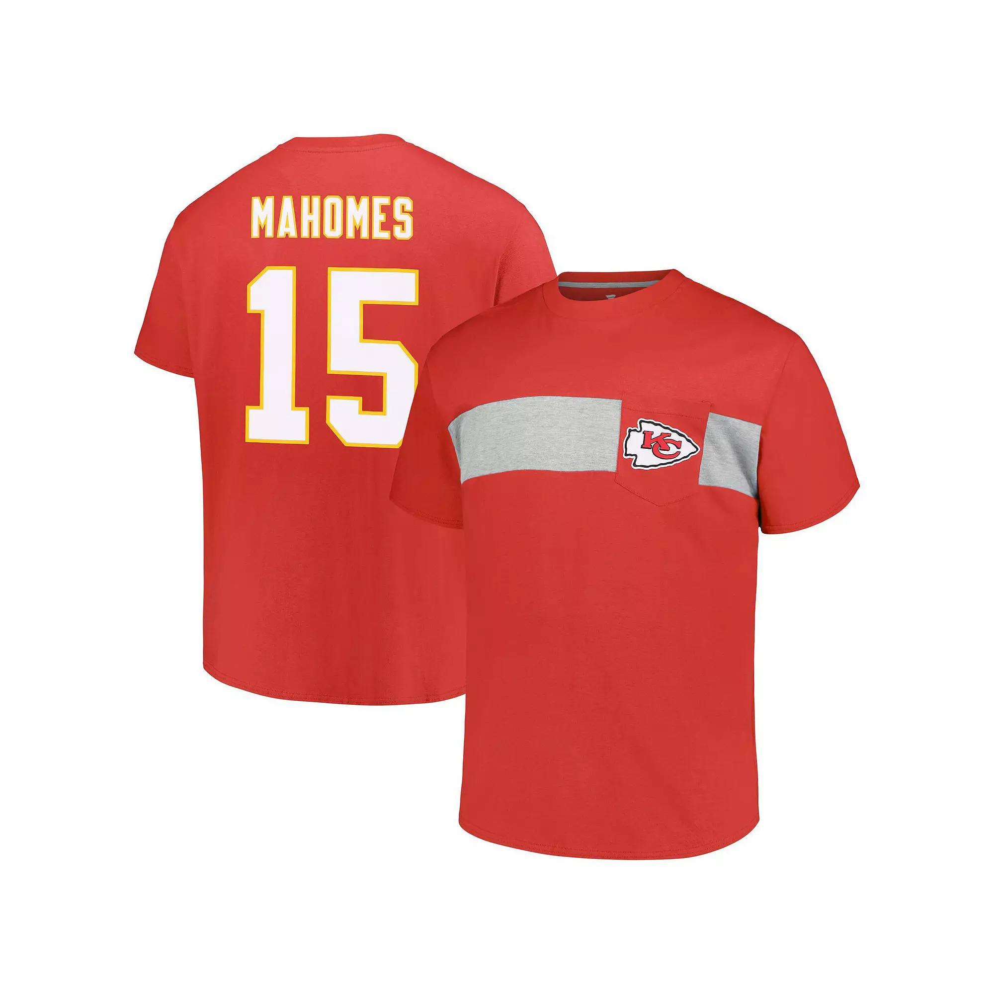 Men's Fanatics Patrick Mahomes Red Kansas City Chiefs Big & Tall T-Shirt, Size: XLT Product Image