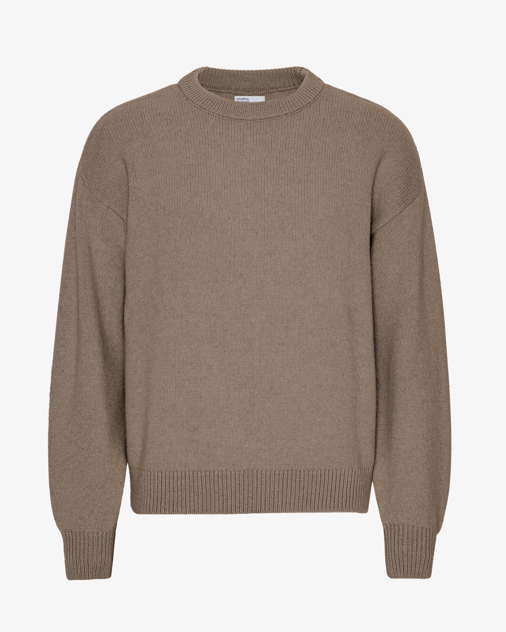 Oversized Merino Wool Crew - Lava Grey Product Image