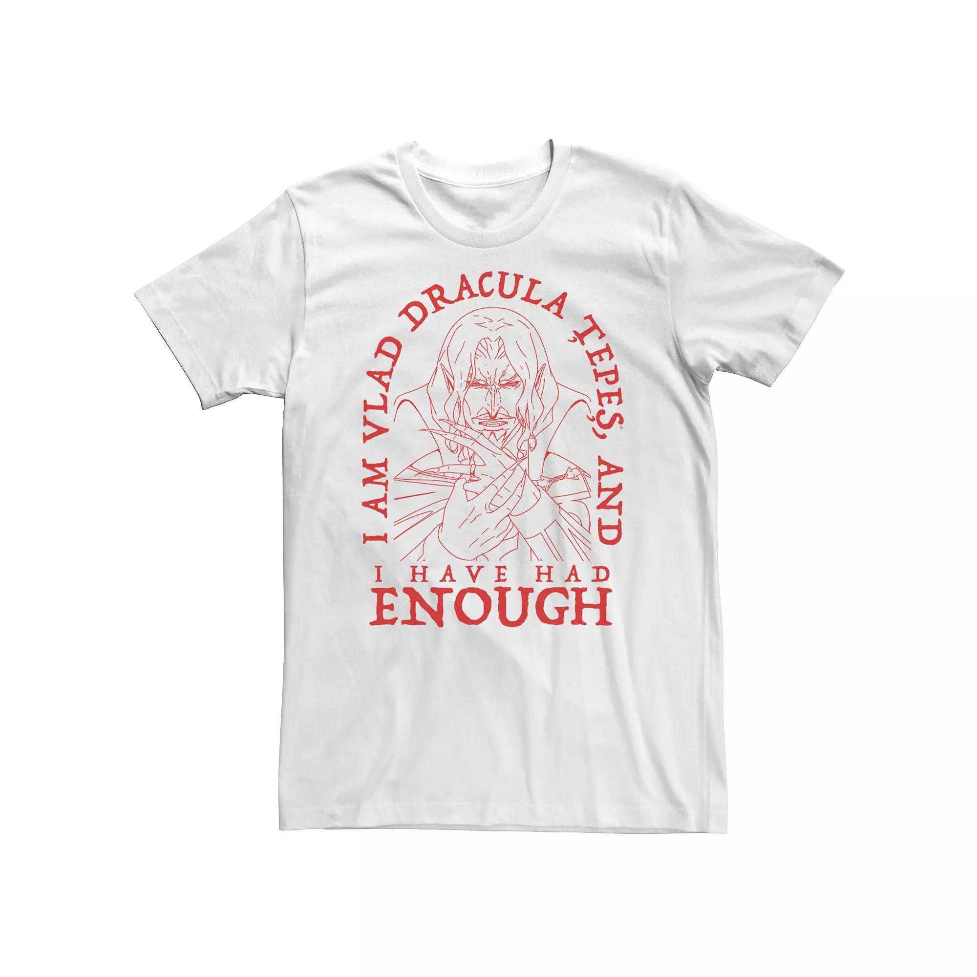 Big & Tall Netflix Castlevania I Am Dracula And I Have Had Enough Tee, Mens Product Image
